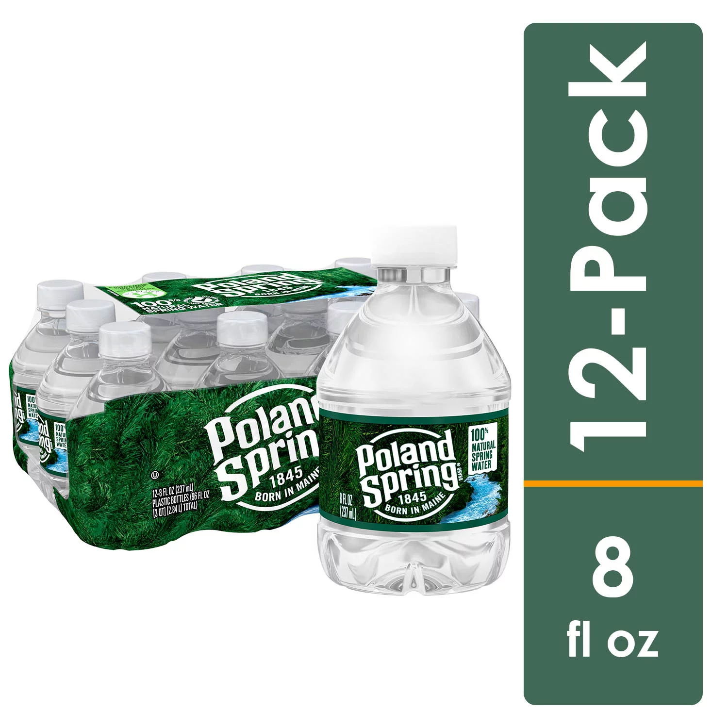 Buy Online POLAND SPRING Brand 100 Natural Spring Water, 8ounce mini